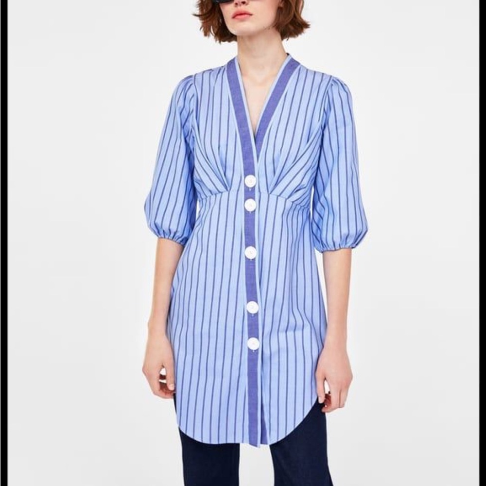 Zara Striped Tunic Dress